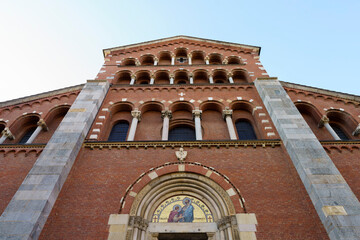 Sant Agostino church in Milan, Italy: facade