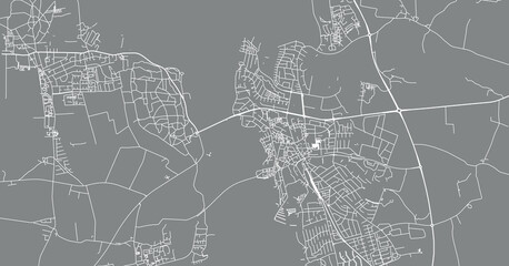 Urban vector city map of Frederikssund, Denmark