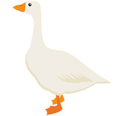 Goose poultry icon flat design vector image