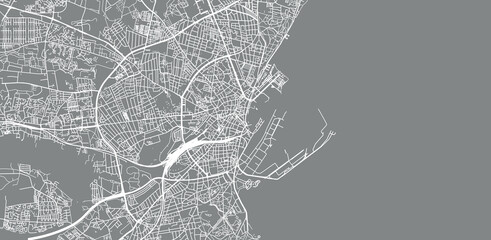 Urban vector city map of Artus, Denmark