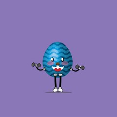 easter egg cartoon mascot