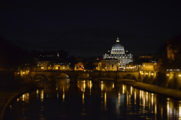 Fototapeta premium Lungo Tevere di Roma