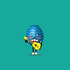 easter egg cartoon mascot