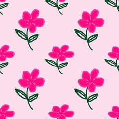 seamless pattern with flowers design 