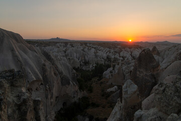 sunset view from the red rose valley