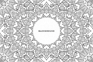 Vector islamic background with mandala