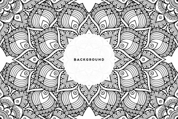 Vector islamic background with mandala