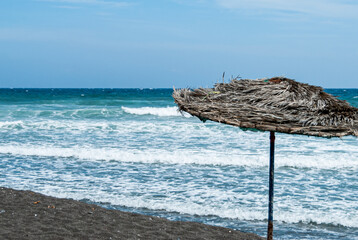 peaceful and lonely beach in the morning