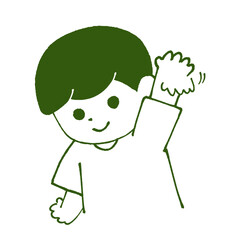 手招きをする人