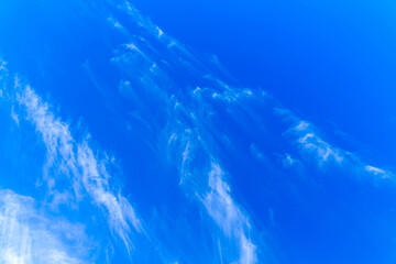 Blue sky with clouds. blue sky background. copy space.