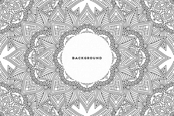 Vector islamic background with mandala