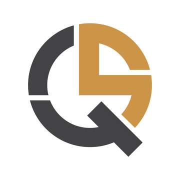 Initial letter qs logo or sq logo vector design template