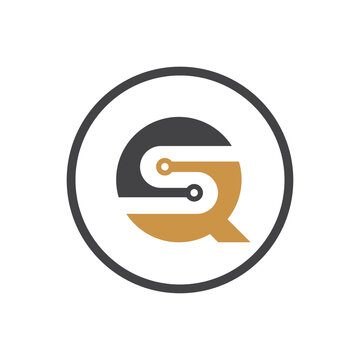 Initial qs letter logo vector template design. Linked letter sq logo design.
