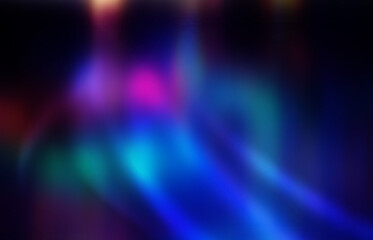 Empty futuristic, abstract background with ultraviolet geometric lines, waves. Neon glow. Light spots.