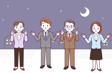会社の人々
