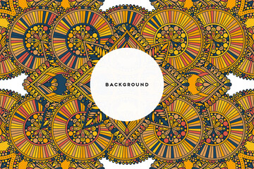 Vector islamic background with mandala