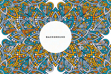 Vector islamic background with mandala