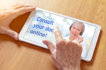 tablet computer tele consultation app doctor