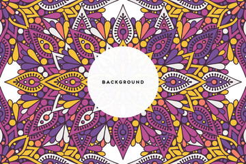 Vector islamic background with mandala