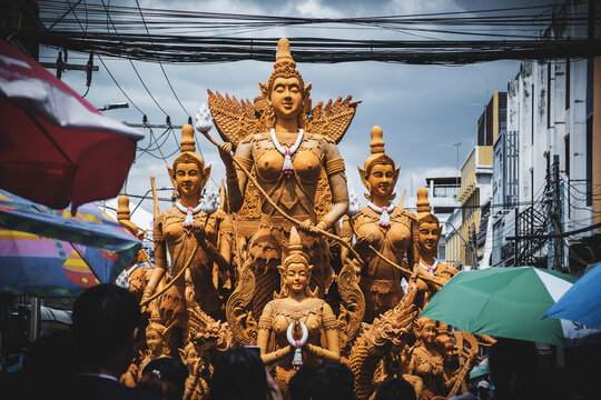 Nakhon Ratchasima, Thailand Candle Parade Nakhon Ratchasima, Lent Tradition In Thailand