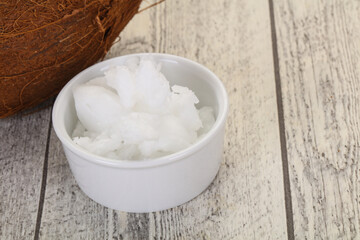 Dietary Coconut oil in the bowl