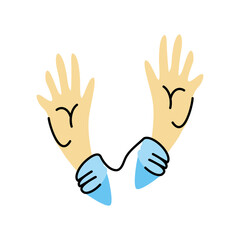 raised hands freedom