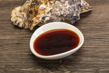 Oyster sauce in the bowl