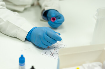 Woman working in Lab