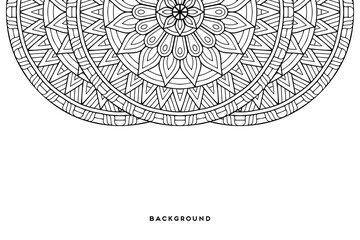 Vector islamic background with mandala
