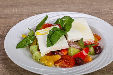Traditional Greek salad with Feta