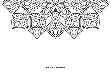 Vector islamic background with mandala