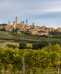 Naklejka premium San Gimignano, UNESCO site, Tuscany, Italy