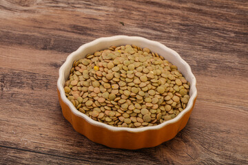 Vegan cuisine - Dry lentil heap