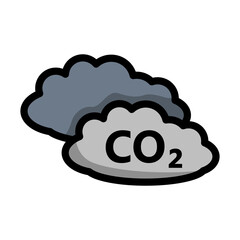 CO 2 Cloud Icon