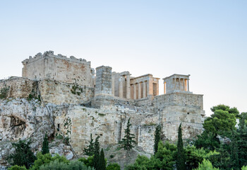 Fototapeta na wymiar The Parthenon temple on the Athens Acropolis
