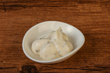 Caesar cream sauce with parmesan and herbs