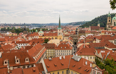 Fototapeta na wymiar Ancient architecture of Prague. Czech Republic