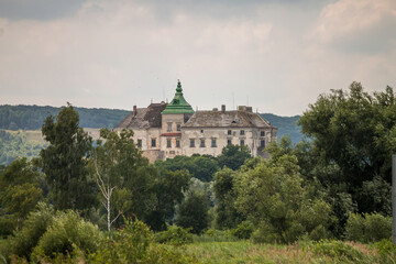 Fototapeta na wymiar Ancient castle on the hill
