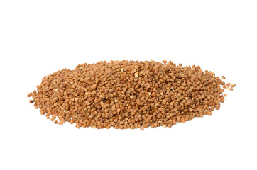 heap of uncooked buckwheat grains