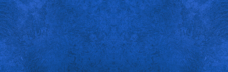 Old wall pattern texture cement blue dark abstract  blue color design are light with black gradient...