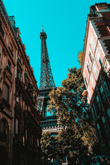 Eiffel tower from the streets