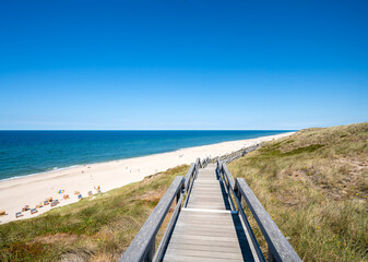 Path to the beach on the island of Sylt, Schleswig-Holstein, Germany
