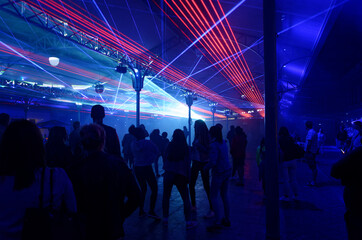 Naklejka premium Fêtes des Lumières à Chartres, Eure-et-Loir, France
