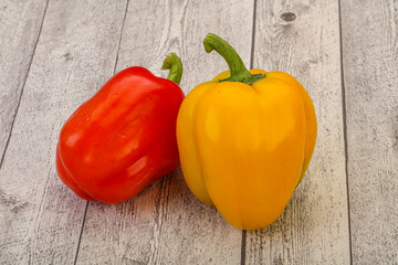 Ripe sweet Bulgarian bell pepper