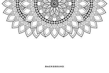 Vector islamic background with mandala