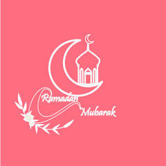 illutration background vektor for ramadan