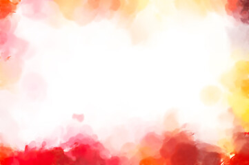 Watercolor strokes on surface. Artistic background image. Abstract painting on canvas. Brushstrokes. Contemporary art. Colorful texture of hand made artwork. Modern painting.