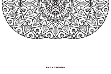Vector islamic background with mandala