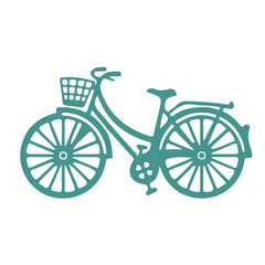 Fototapeta na wymiar Kid bicycle For Ride Travel Isolated on White Background Flat Graphic Illustration