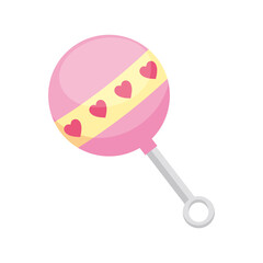 pink baby maraca